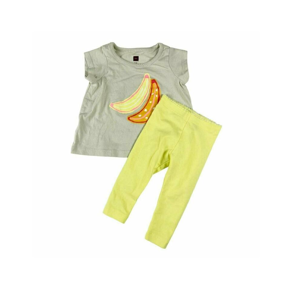 Tea Collection Banana Graphic Tee Leggings Outfit 3-6 months